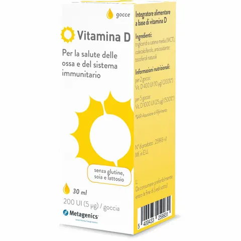 Metagenics Belgium Vitamina D Liquido 30ml – immagine 1