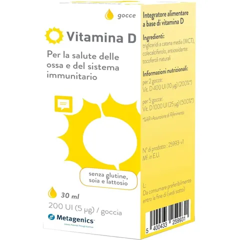 METAGENICS Vitamina D 30ml – immagine 1