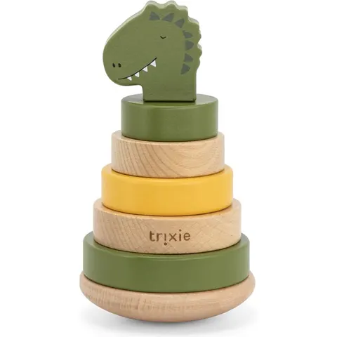 Trixie Pyramide à empiler Vert 10x10x19cm – image 1