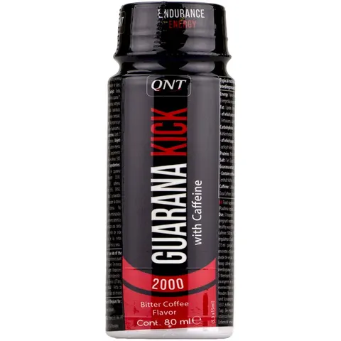 Complément alimentaire avec caféine QNT Guarana Kick Shot – Noir – image 1