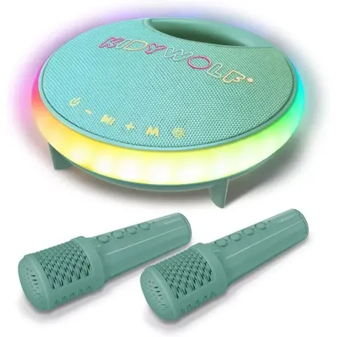 KIDYWOLF Enceinte karaoké portable Vert 22x22x9cm – image 1