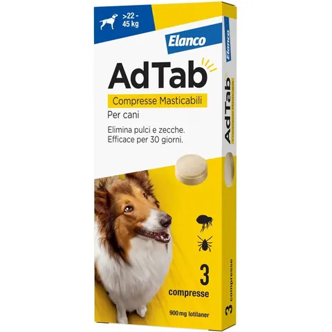 AdTab Per Cane 22-45 kg 3 Compresse Masticabili – immagine 1