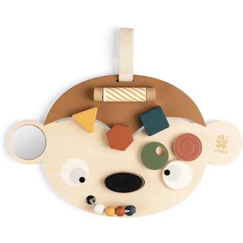 Sebra Maci the Monkey Panel de Juego en Madera de Haya – imagen 1