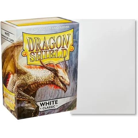 Dragon Shield - Standard Sleeves (100x) - Classic White – afbeelding 1