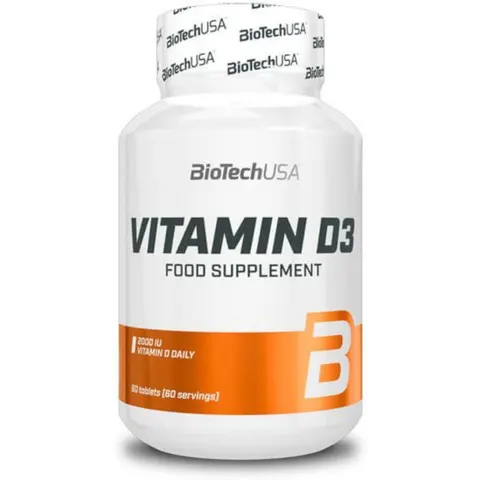 BiotechUSA Vitamin D3 60 Tablets – image 1