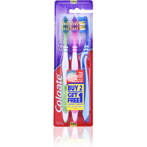 Colgate Zig Zag cepillo dientes #medium 3 uds – image 1
