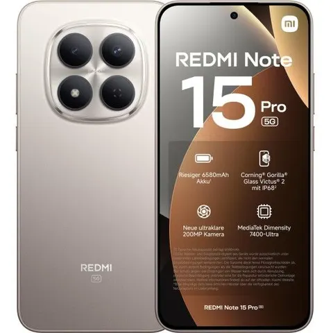REDMI Note 15 Pro 5G Gris Titane 8 GO + 256 GO – image 1
