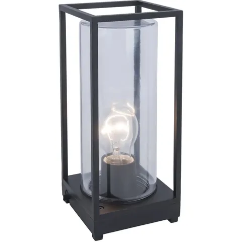 LUTEC Flair - Tafellamp - E27 - Mat Zwart – afbeelding 1