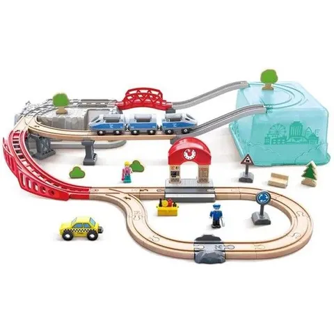 Hape Circuito tren cubo – imagen 1