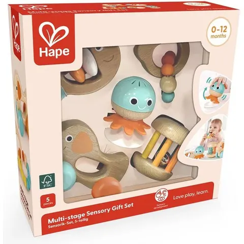 Hape Rassel Sensorik-Set 5-teilig – mehrfarbig – Bild 1