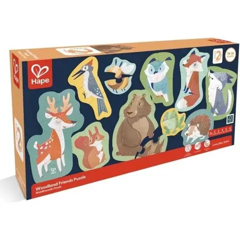Hape Puzzle Waldfreunde – mehrfarbig – Bild 1