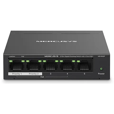 MERCUSYS SWITCH MS105GP Switch 5 porte, Gigabit – immagine 1