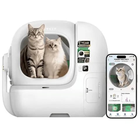 PUROBOT MAX PRO 2 Katzen Toilette weiß – Bild 1