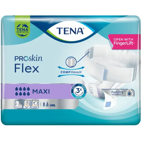 Tena Pañal Flex Maxi Mediano x22 – imagen 1