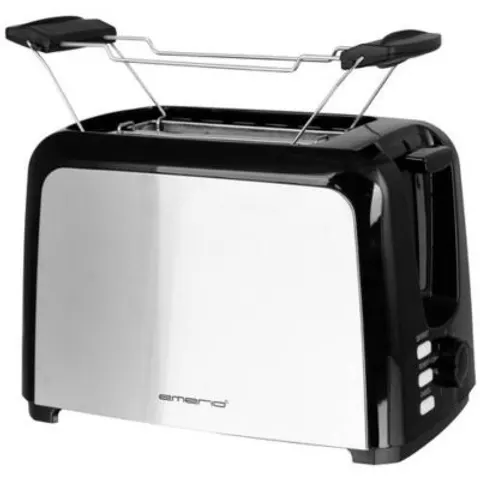 Toaster TO-123824, 2 Scheiben – schwarz | silber – Bild 1