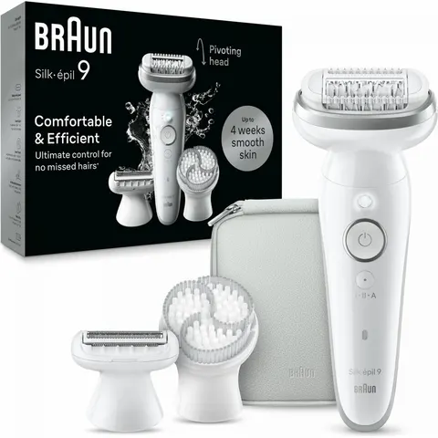 Braun Silk-Épil 9 9-061 Bianco / Argento – immagine 1