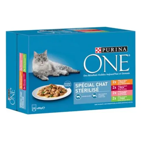 PURINA ONE Cat Sterilized - 8 x 85 g – imagen 1