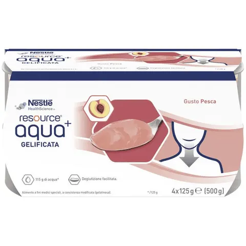 nestle' Resource Aqua+ Pesca 4x125 g – immagine 1