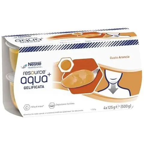 nestle' Resource Aqua+ Arancia 4x125 g – immagine 1