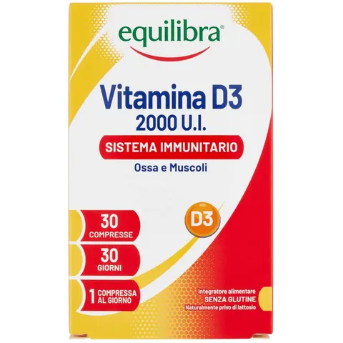 equilibra srl Equilibra Vitamina D3 30 Compresse – immagine 1