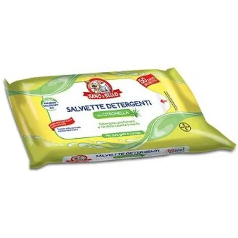 sano e bello Salviette Detergenti Citronella 50 Pezzi – immagine 1