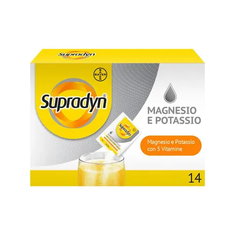 BAYER SpA Supradyn Magnesio e Potassio, 14 Bustine – immagine 1