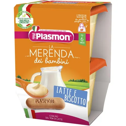plasmon Merenda Latte-Biscotti 2x120g – immagine 1