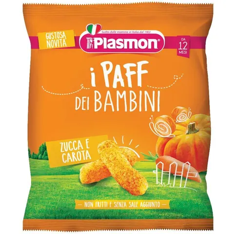 plasmon paff snack zucca/car. – immagine 1