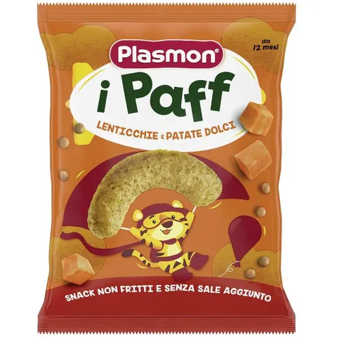 plasmon dry snack paff lenticchie-patata dolce 15 g – immagine 1