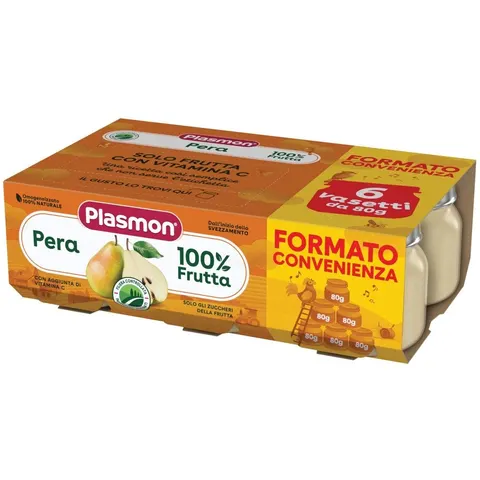 plasmon omogeneizzato pera 6x80 g – immagine 1