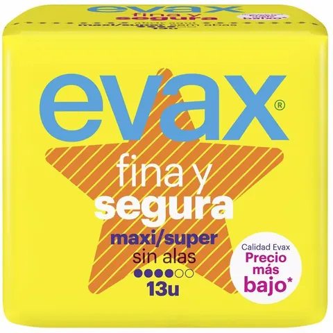 Evax Fine and Safe Maxi Without Wings 13 Units 13 Units – image 1