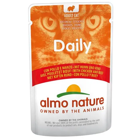 Almo Nature Daily Menu 6 x 70 g - Frango e vaca – imagen 1