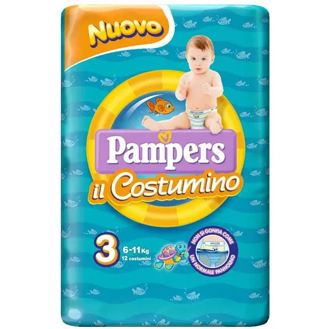 pampers costumino midi 12 pezzi – immagine 1
