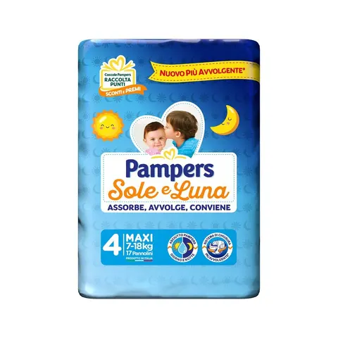 Pampers Sole&Luna Maxi 17 Pezzi – immagine 1