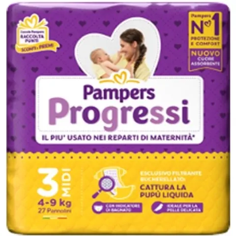 pampers progressi midi 27 pezzi – immagine 1