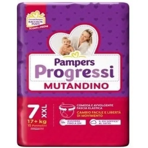 fater spa Pampers progressi mutandino xxl 15 pezzi – immagine 1