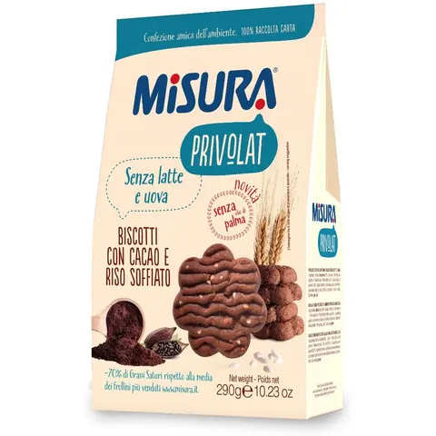 misura Biscotti Cacao Riso Soffici 290g – immagine 1