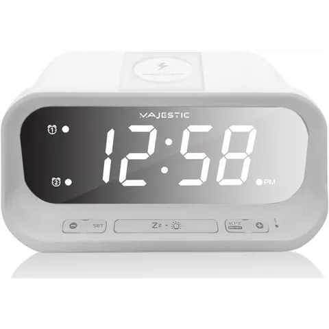 Majestic SVE-236WI Digitale wekker Wit – afbeelding 1