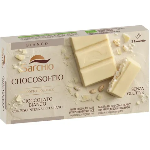 sarchio Soffio Riso Cioccolato Bianco 75g – immagine 1