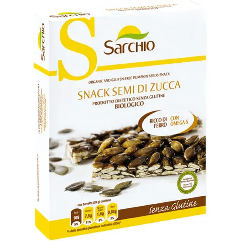 sarchio snack semi zucca 80g – immagine 1