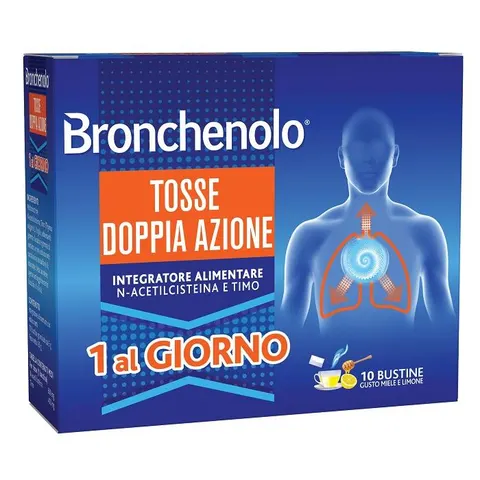 BRONCHENOLO Tosse Doppia Azione 10 Bustine – immagine 1