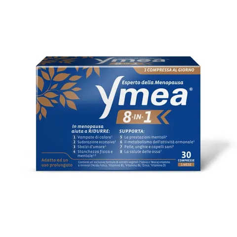 Ymea 8 in 1 Integratore Menopausa 30 Compresse – immagine 1