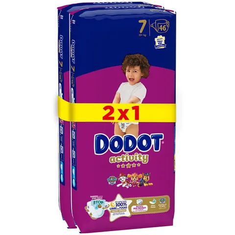 Dodot Activity talla 7 pañales +15 kg 92 u – imagen 1