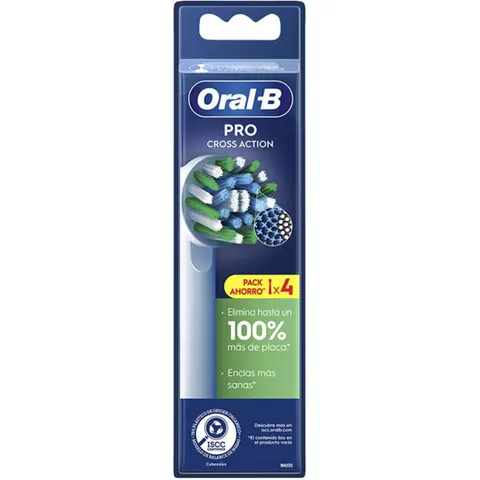 Oral-B Cross Action Electric Toothbrush Replacement 4 Units – image 1