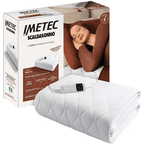 Imetec Adapto Plus Anallergico Sing Elektrische beddenpan 150 W Wit Polyester – afbeelding 1