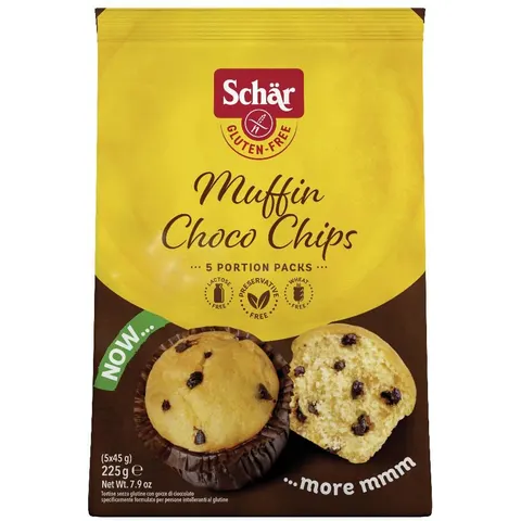 schar muffin choco chip 225 g – immagine 1