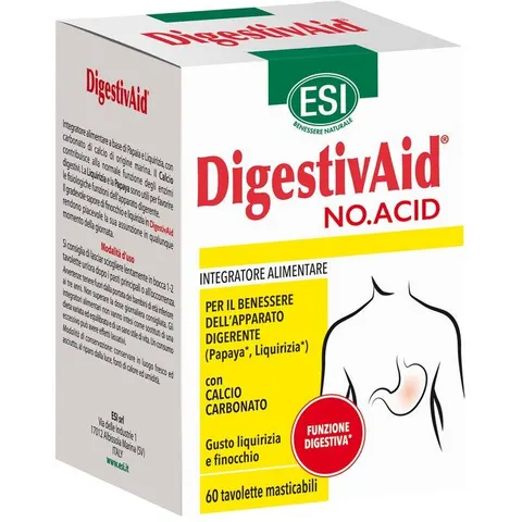 Esi Digestivaid No.acid 60 Tavolette – immagine 1