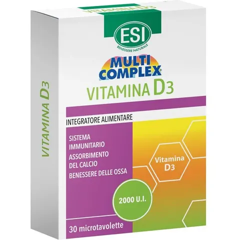 multicomplex Esi Vitamina D3 Integratore 30 Tavolette – immagine 1