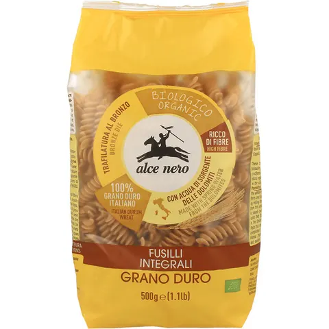 alce nero Fusilli Integrali Bio 500 G – immagine 1