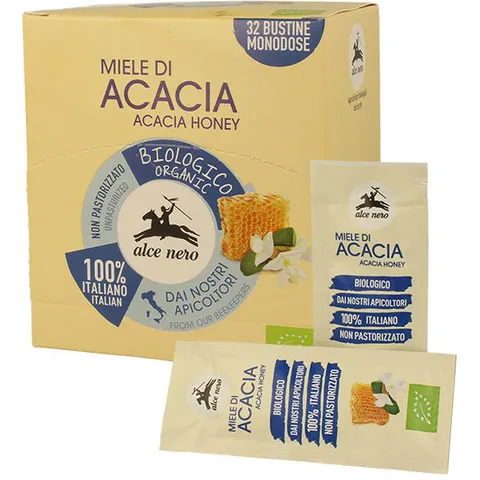 Alce Nero Alce Miele Acacia Bio 32 Bustine – immagine 1